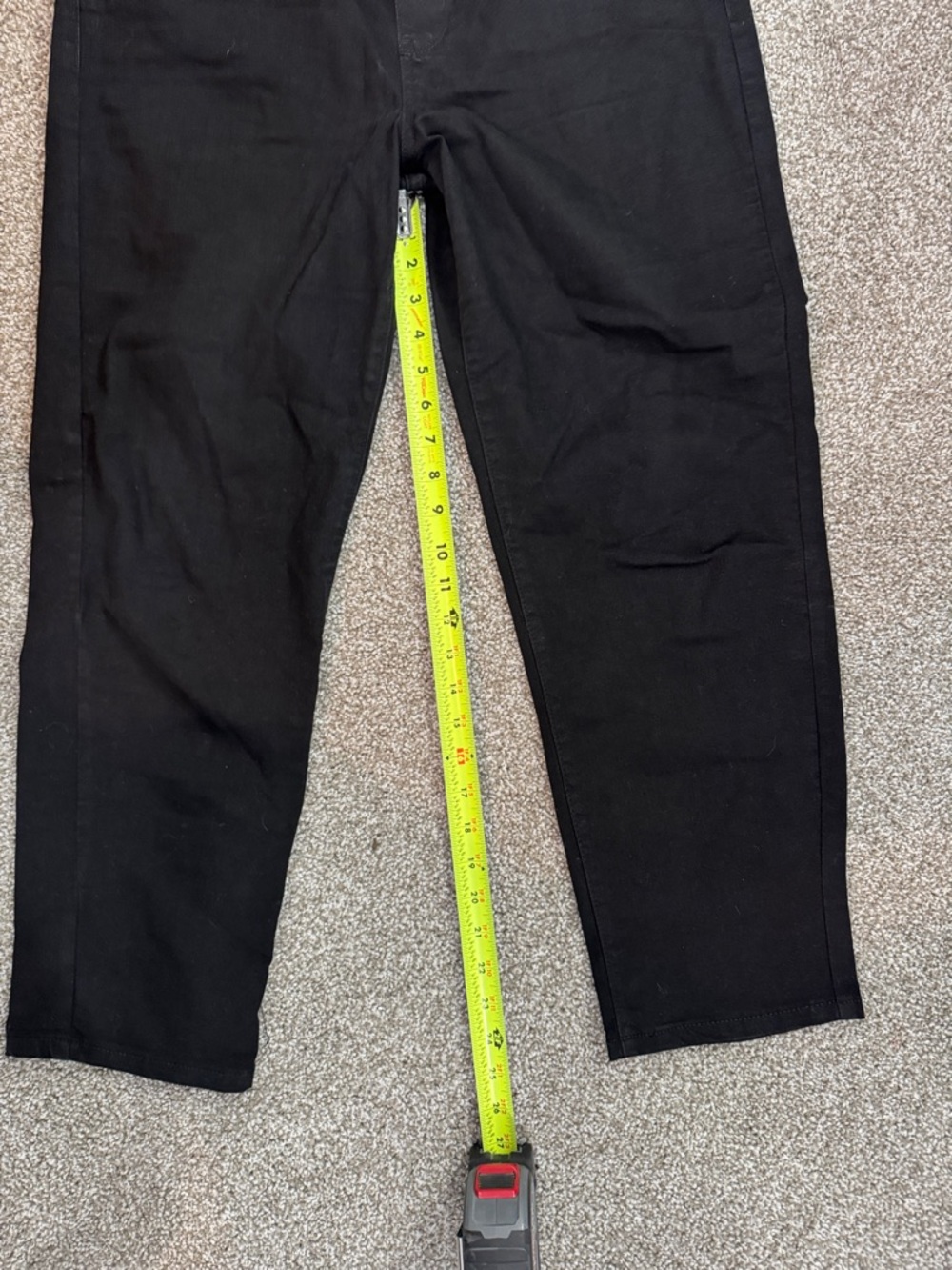 Time and Tru Women's Black Straight Leg Jeans - Picture 5 of 7